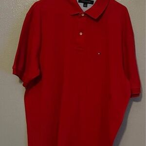 Tommy Hilfiger Men's Red Polo Shirt